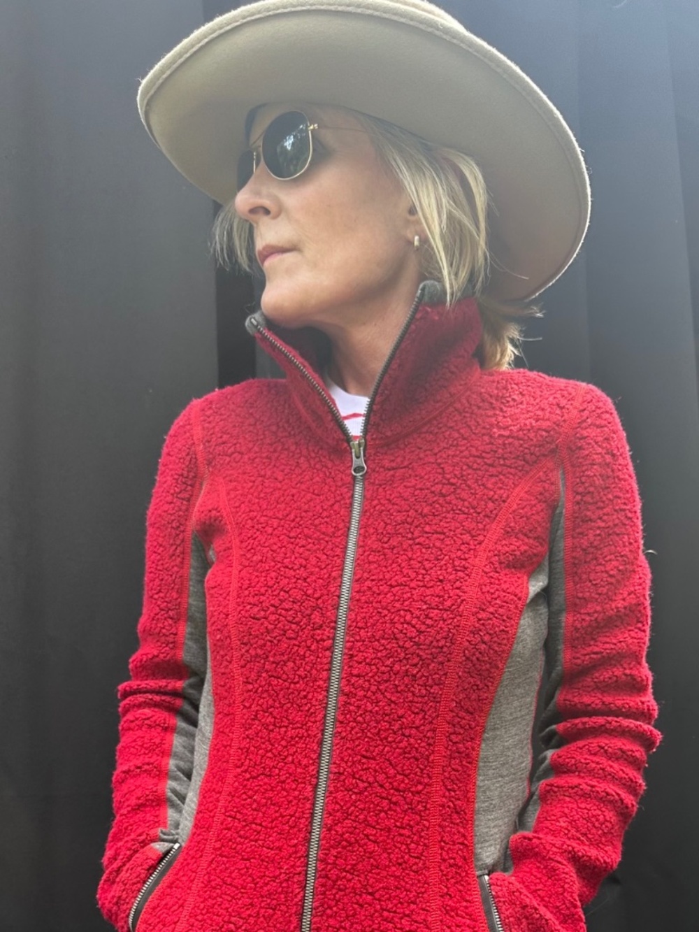 KUHL Red and Grey Fleece Jacket - Picture 2 of 10